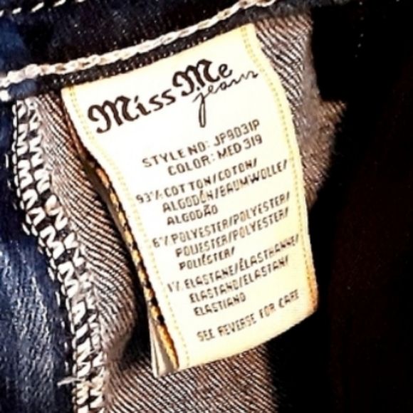 Miss Me Jeans Skinny Leg Capri Size 25 Raw Hem EUC - Picture 12 of 14